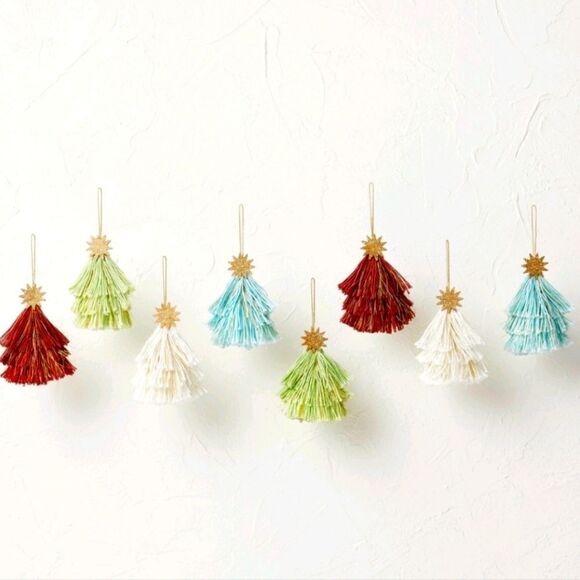 New tassel Star Filler Tree Ornaments Opalhouse designed with Jungalowm - Picture 1 of 6